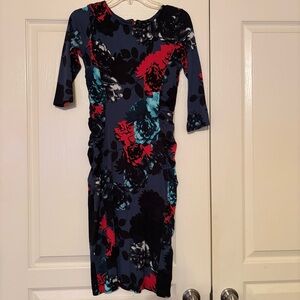 Elegant Long Sleeve Floral Dress